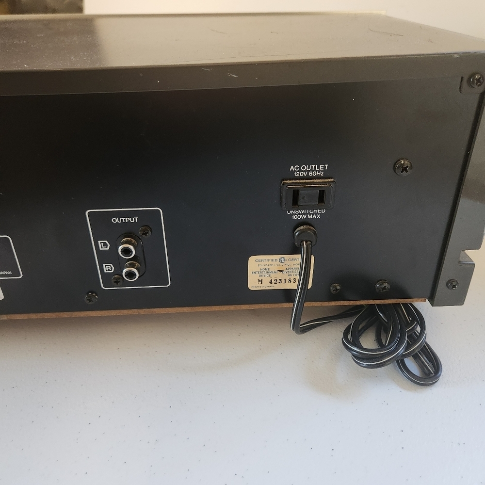 Vintage Sansui T-80 Digital Quartz Locked AM/FM Stereo Tuner Tested Working - Picture 5 of 5